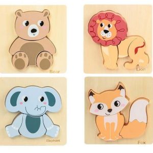 Set 4 puzzles – Animales