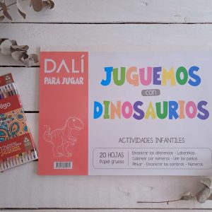 Block de actividades + colores – Dinosaurios